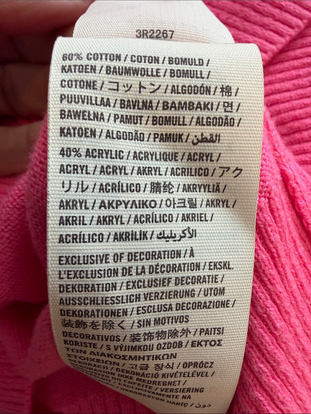 Hollister Preppy Y2K Bright Barbie Pink M V-Neck Button Cardigan with Logo - Picture 9 of 9